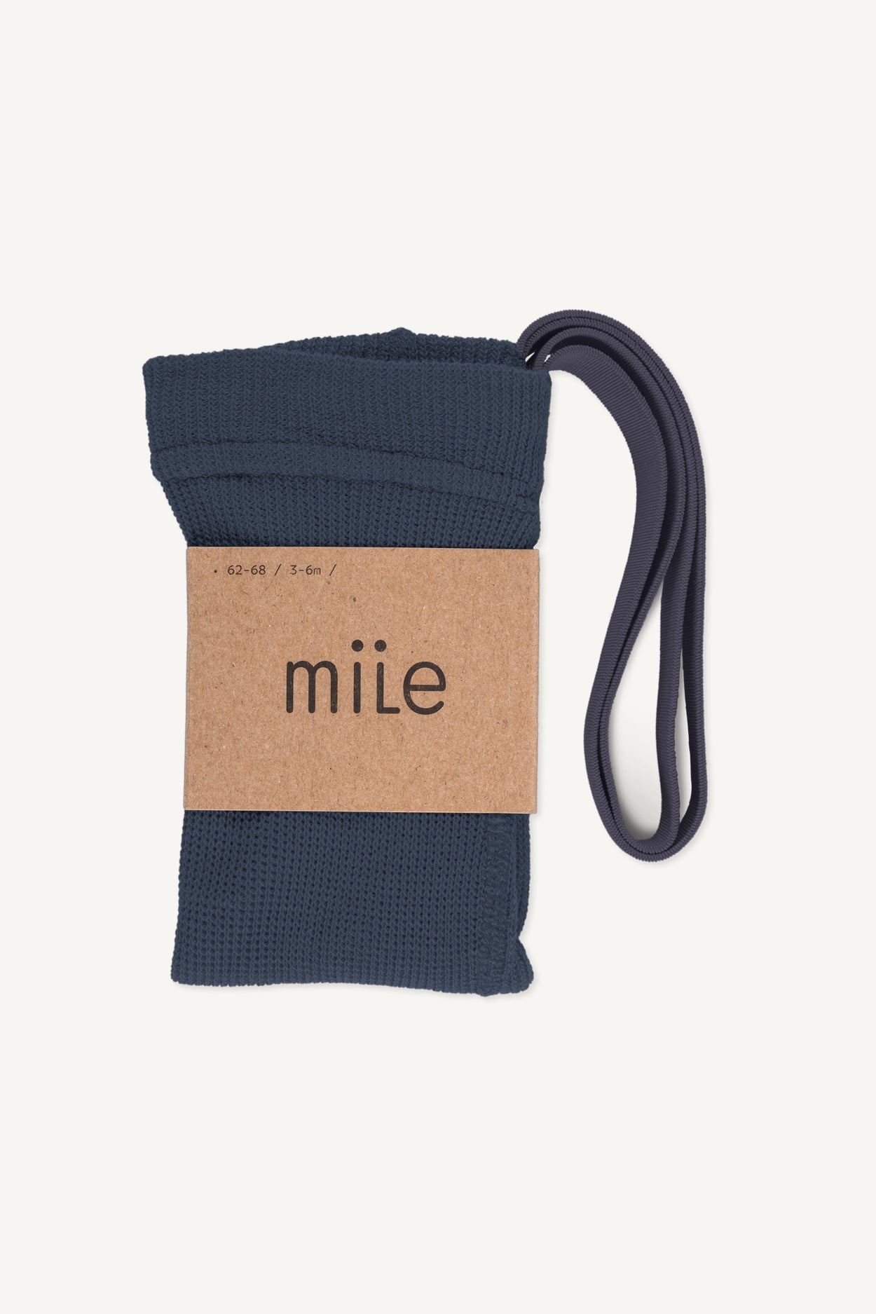 Strumpfhose mit Hosenträgern in Stahlblau