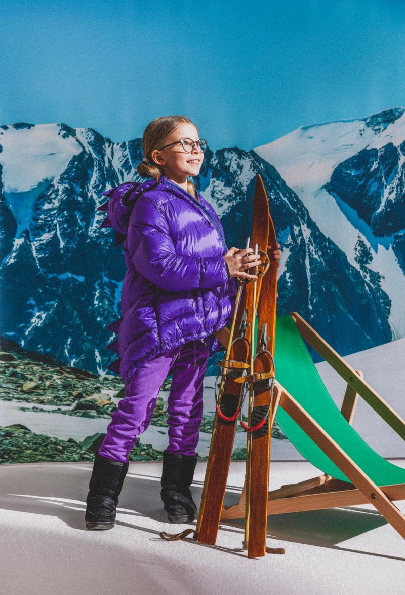 Winter Daunenjacke KUKUKID violett