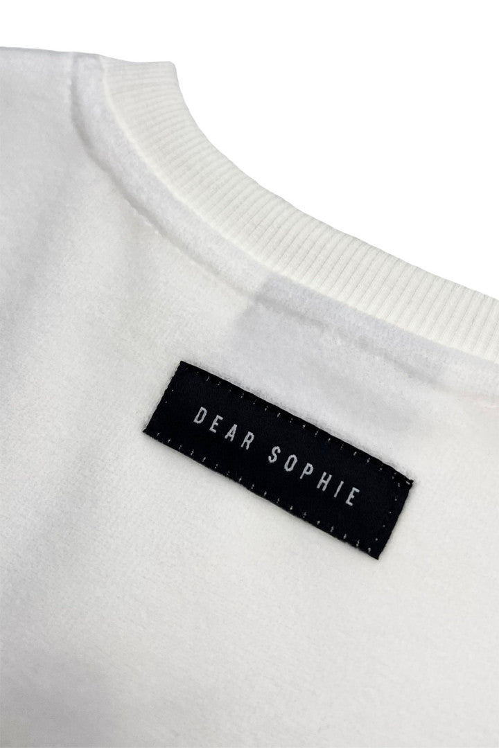 Dear Sophie Pullover velvet Mouse white