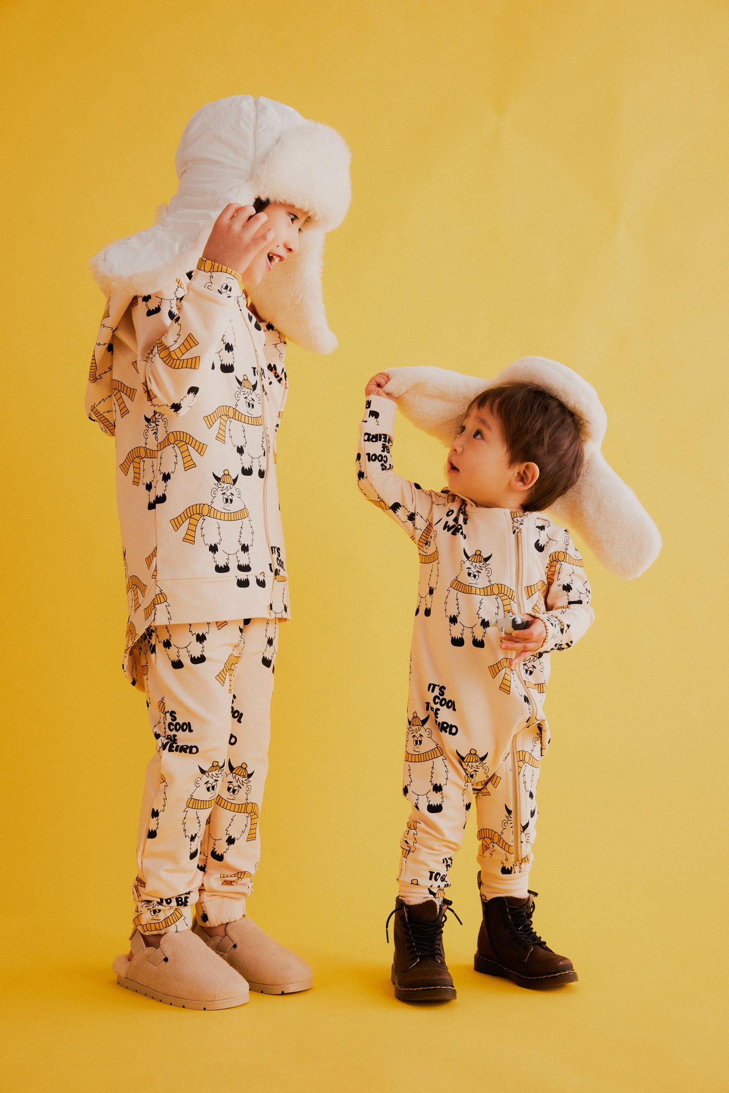 Dear Sophie Kapuzenjacke YETI in beige