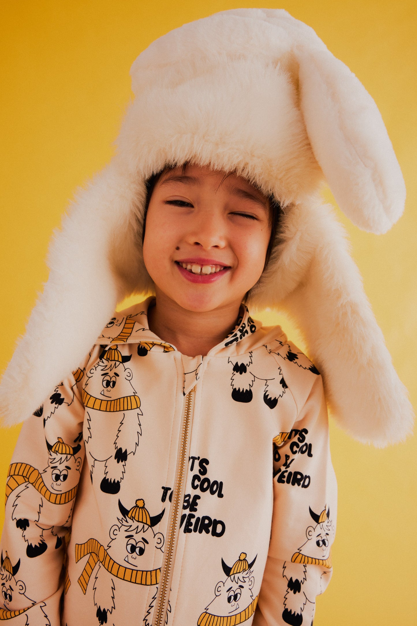 Dear Sophie Kapuzenjacke YETI in beige