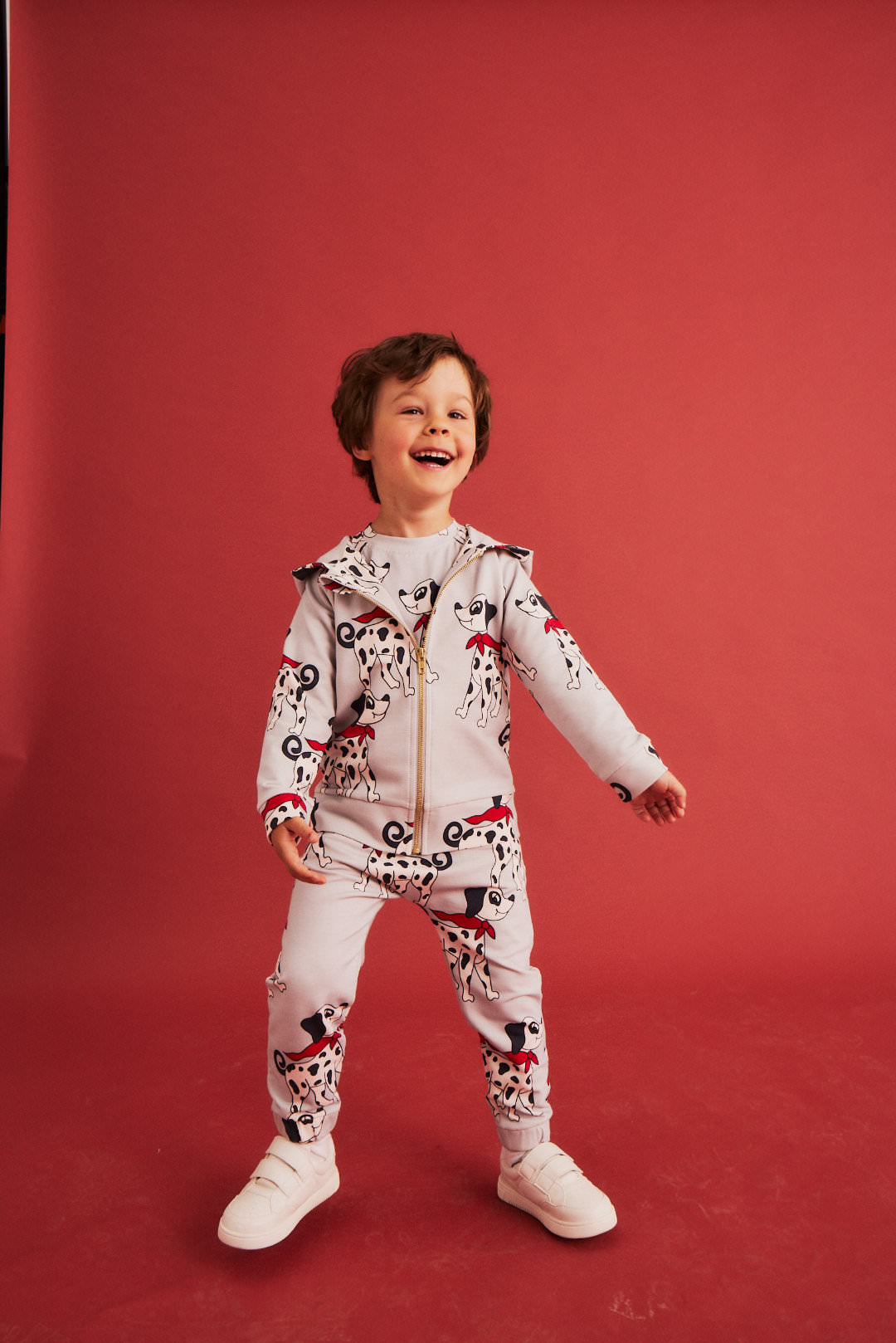 Dear Sophie DALMATIAN grey Kapuzenjacke