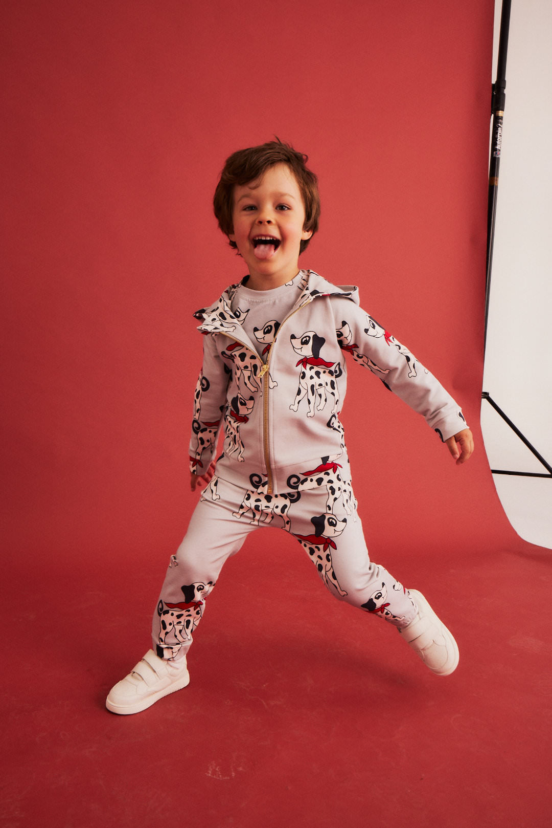 Dear Sophie DALMATIAN grey Kapuzenjacke