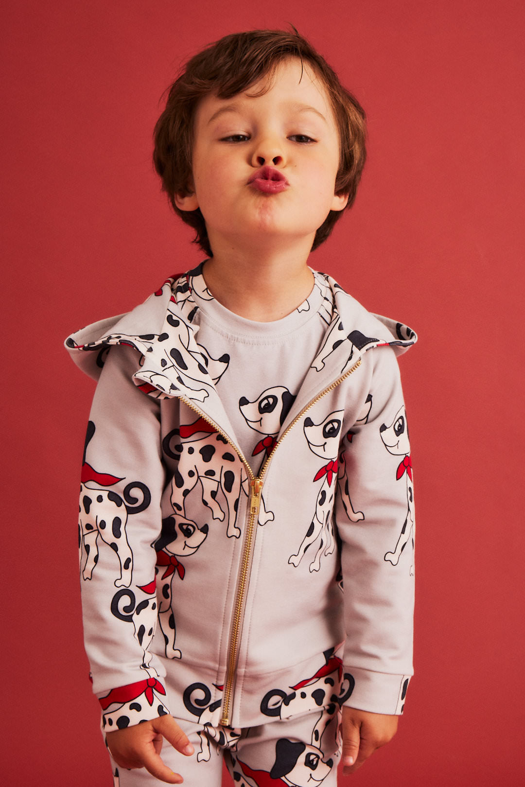 Dear Sophie DALMATIAN grey Kapuzenjacke