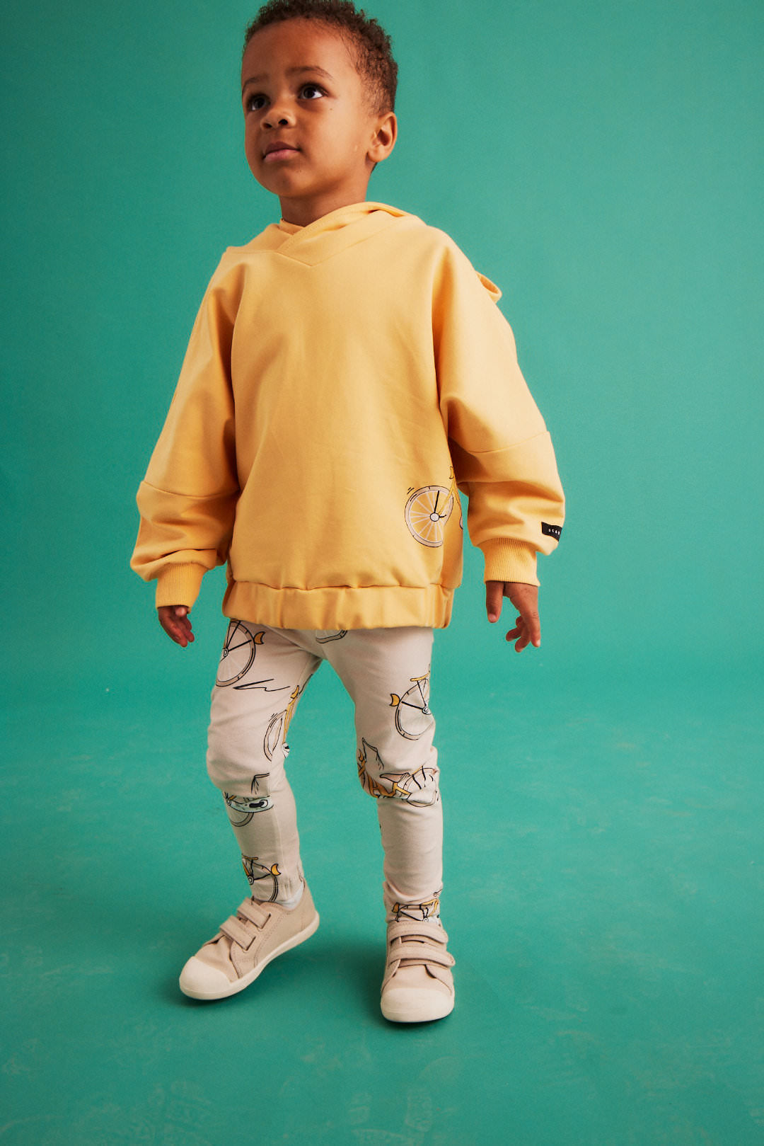 Dear Sophie Kapuzenjacke Bike yellow