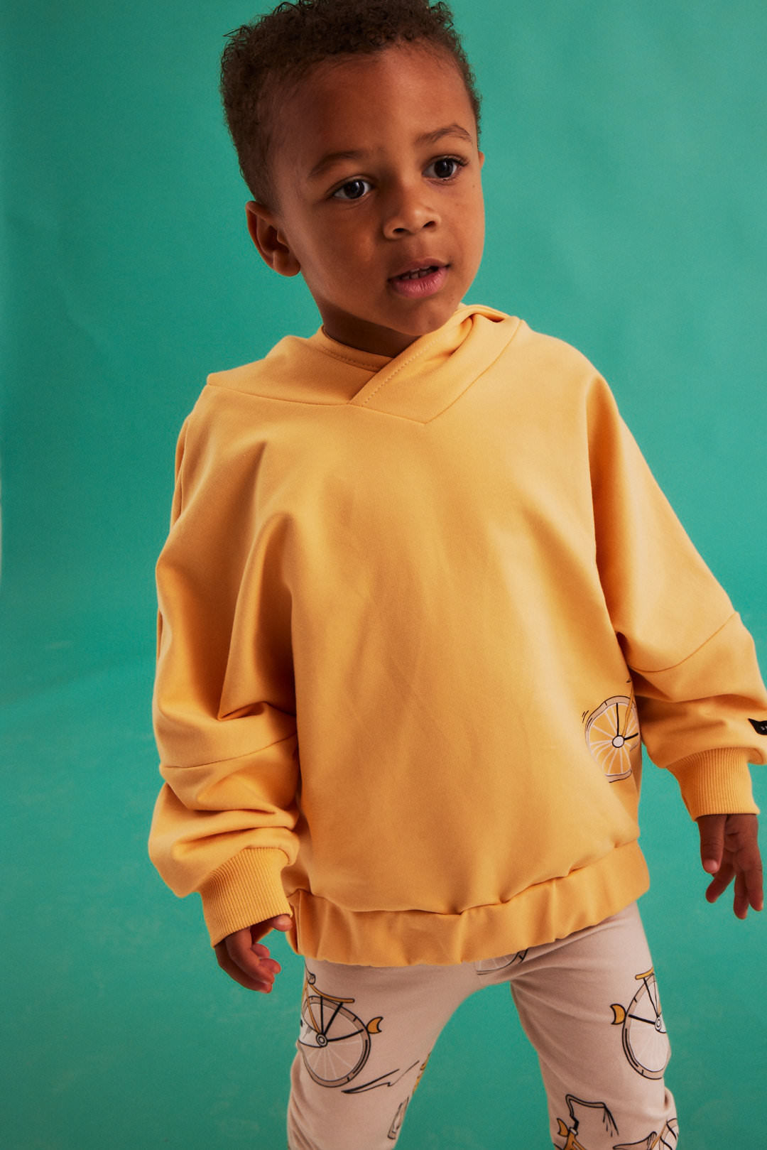 Dear Sophie Kapuzenjacke Bike yellow