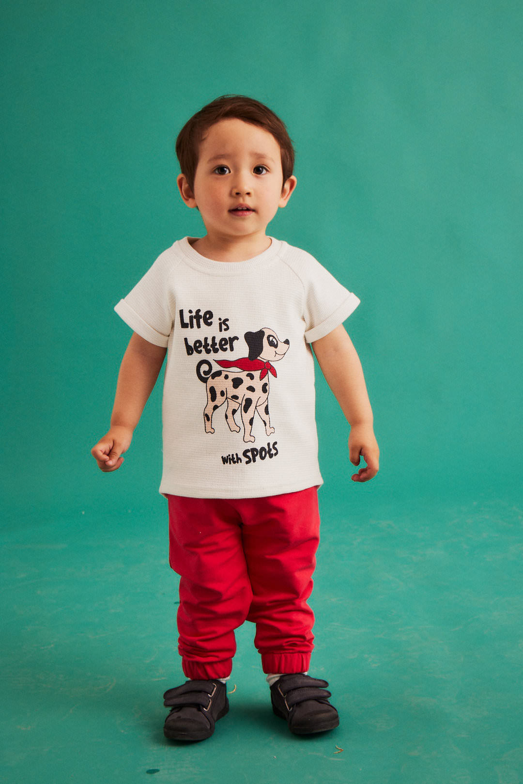 Dear Sophie DALMATIAN ecru T-Shirt