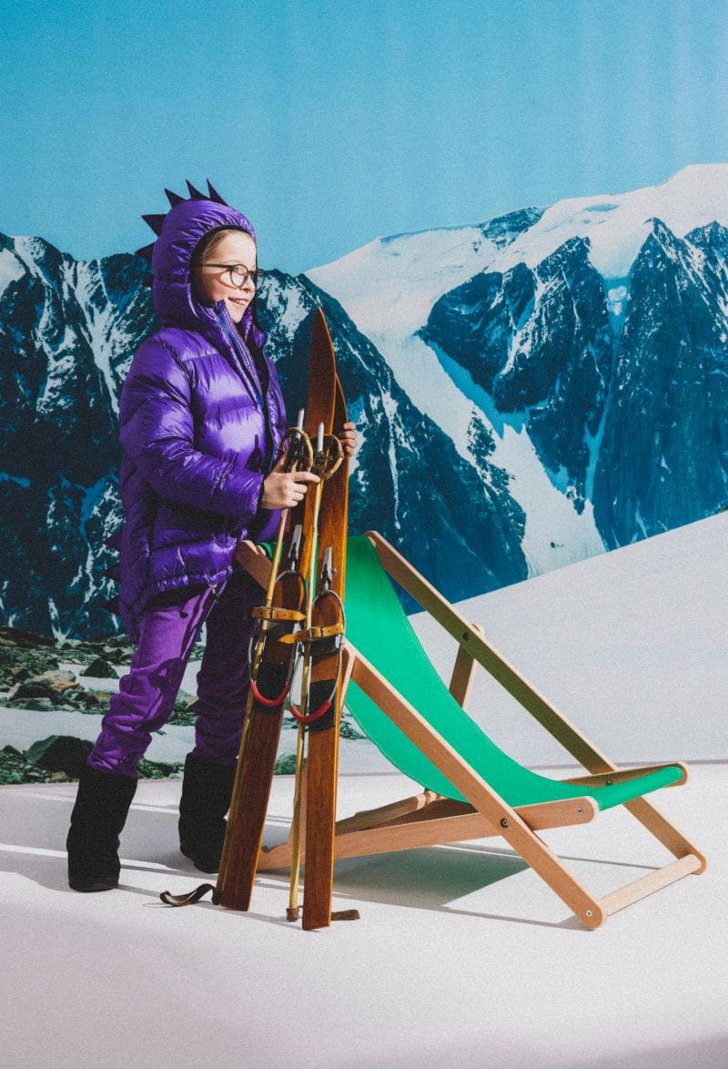 Winter Daunenjacke KUKUKID violett