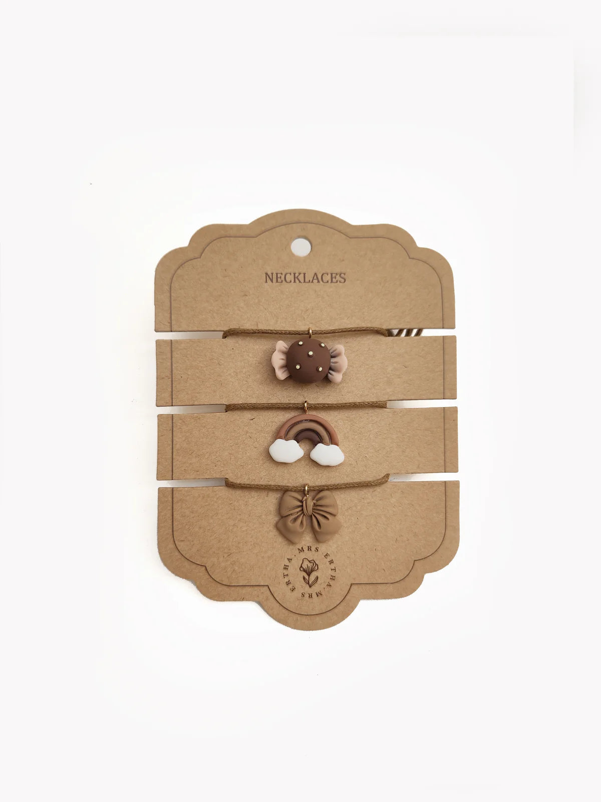 Mrs.Ertha 3 Necklaces Bow+Candy+Rainbow