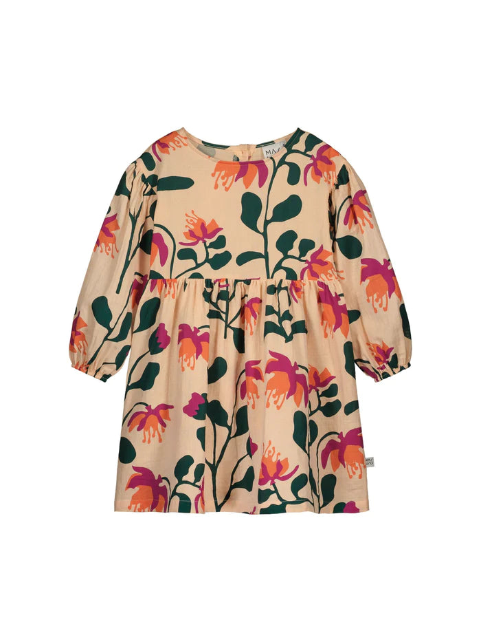 MAINIO Peach Botania Kleid