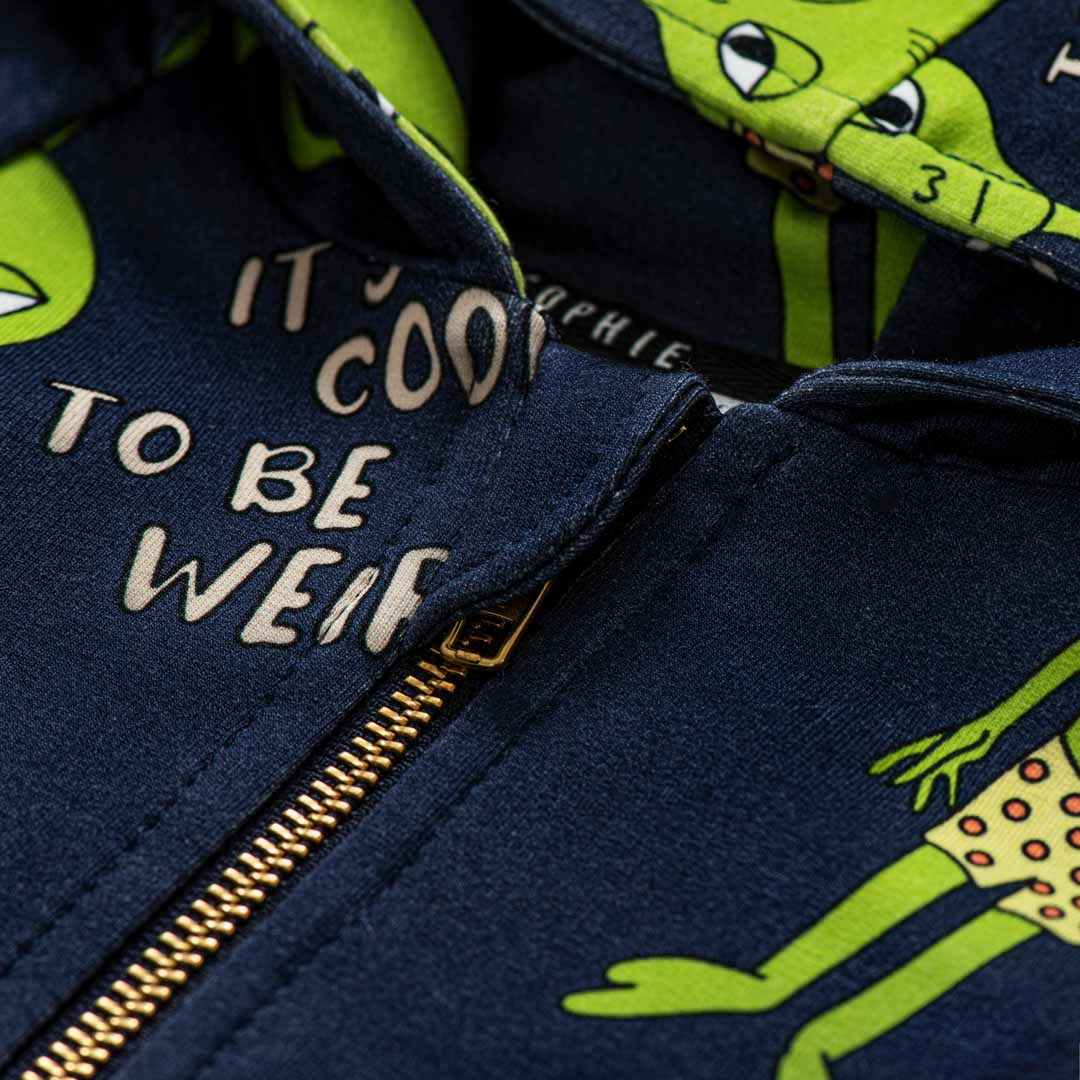 Dear Sophie Kapuzenjacke ALIEN in blue
