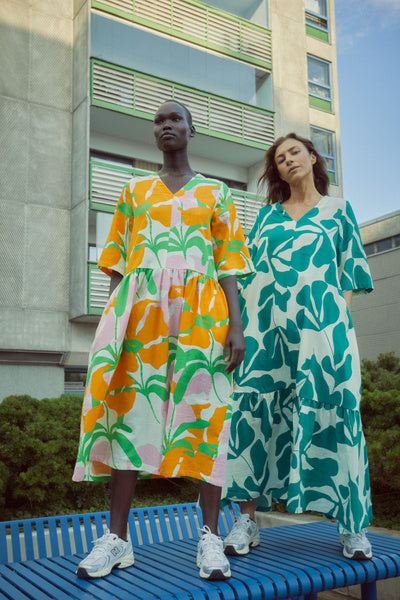 Greenary muslin dres adults Mainio