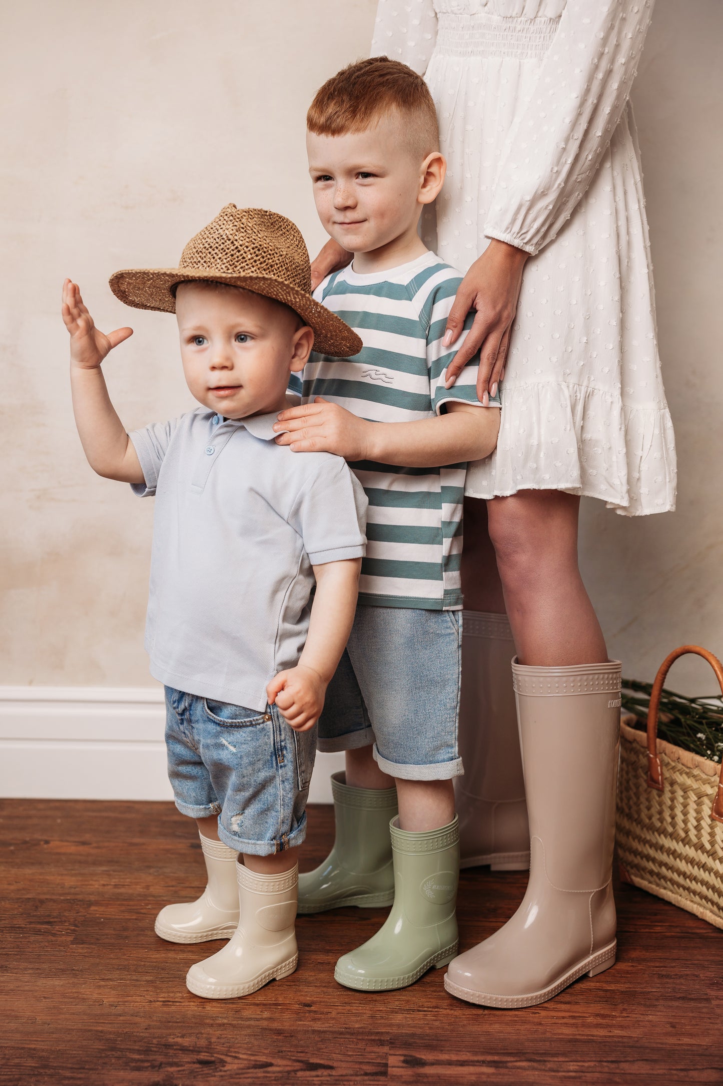 Gummistiefel Salbei