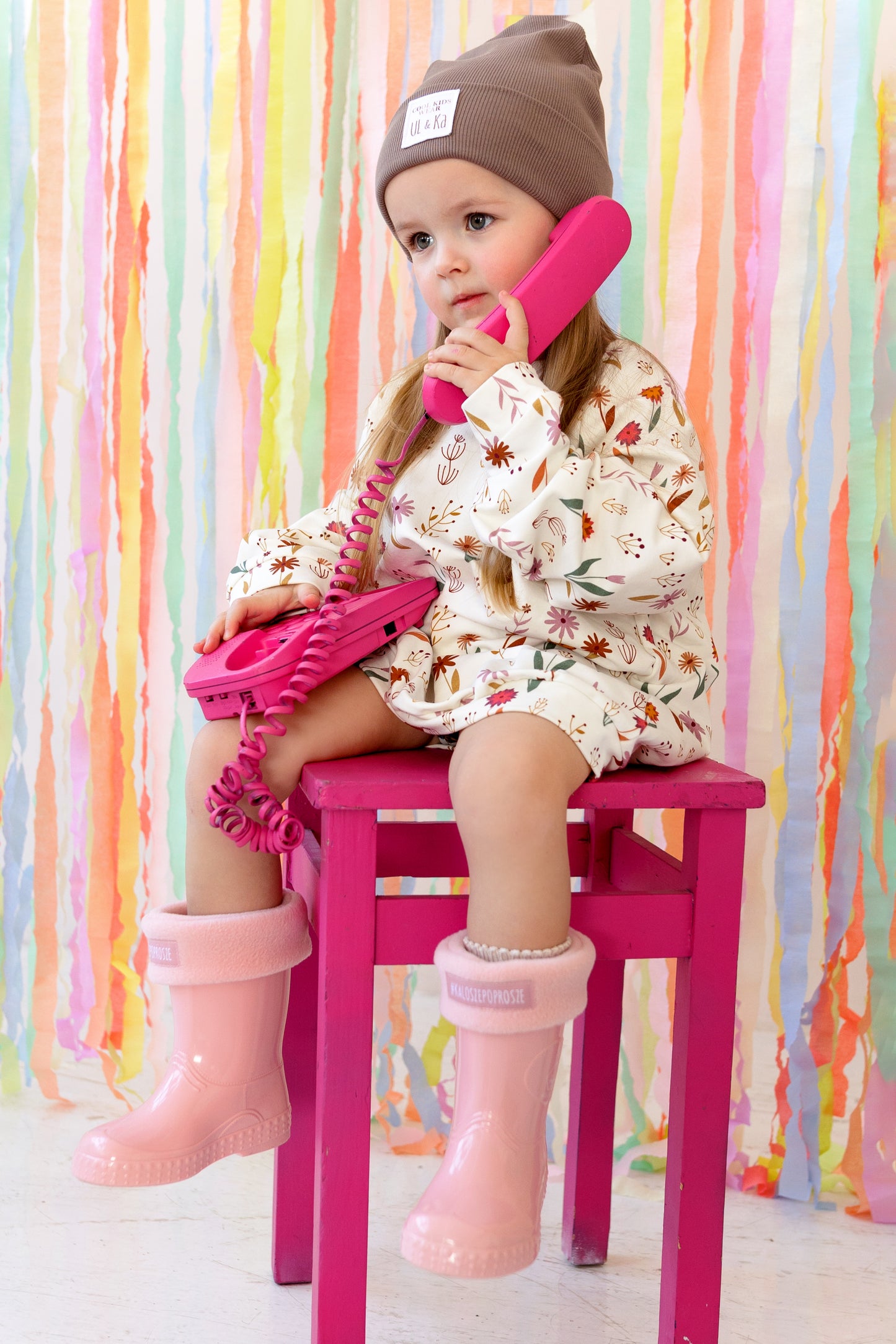 Gummistiefel in pink