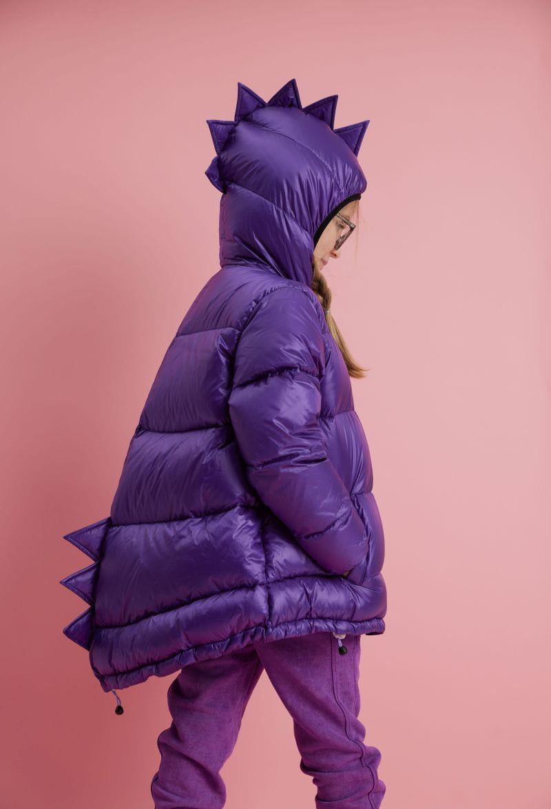 Winter Daunenjacke KUKUKID violett