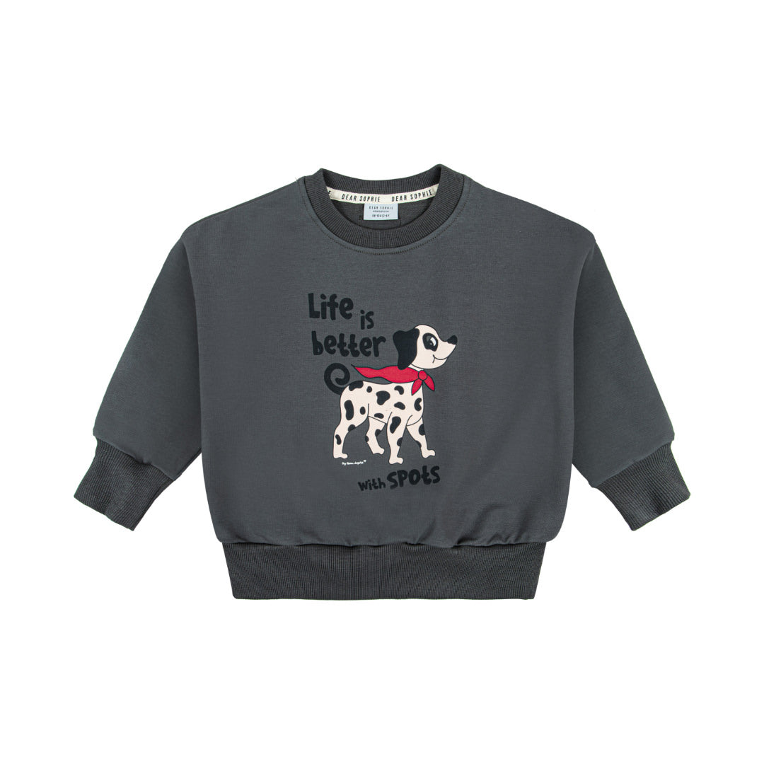 Dear Sophie DALMATIAN grey Sweatshirt