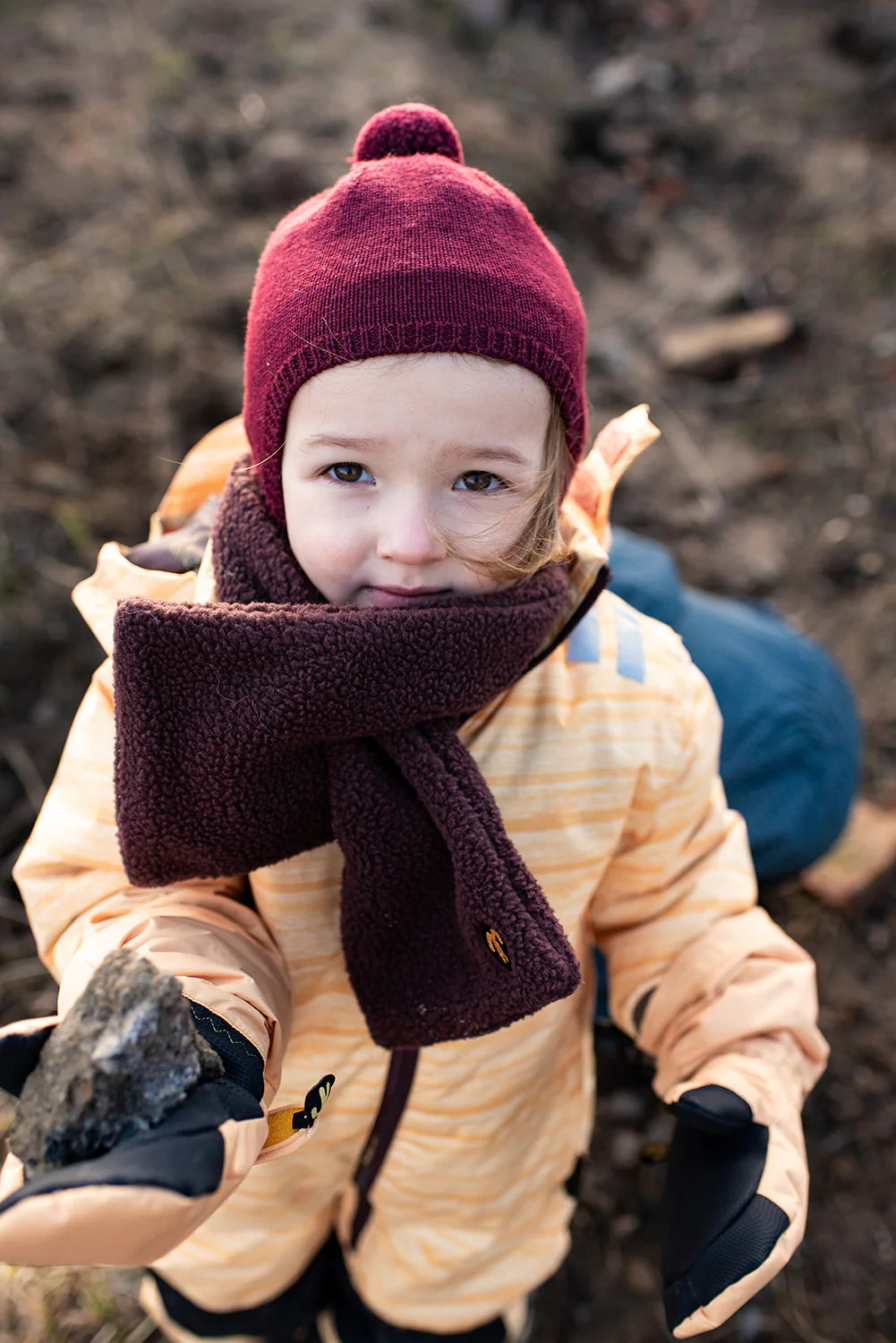 Sherpa Schal DUCKSDAY Dark Brown