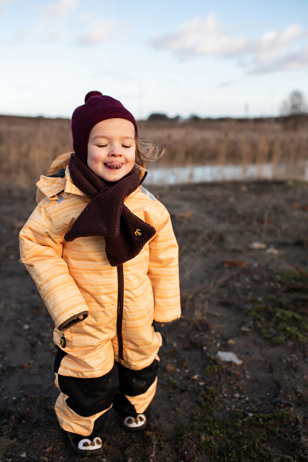 Sherpa Schal DUCKSDAY Dark Brown