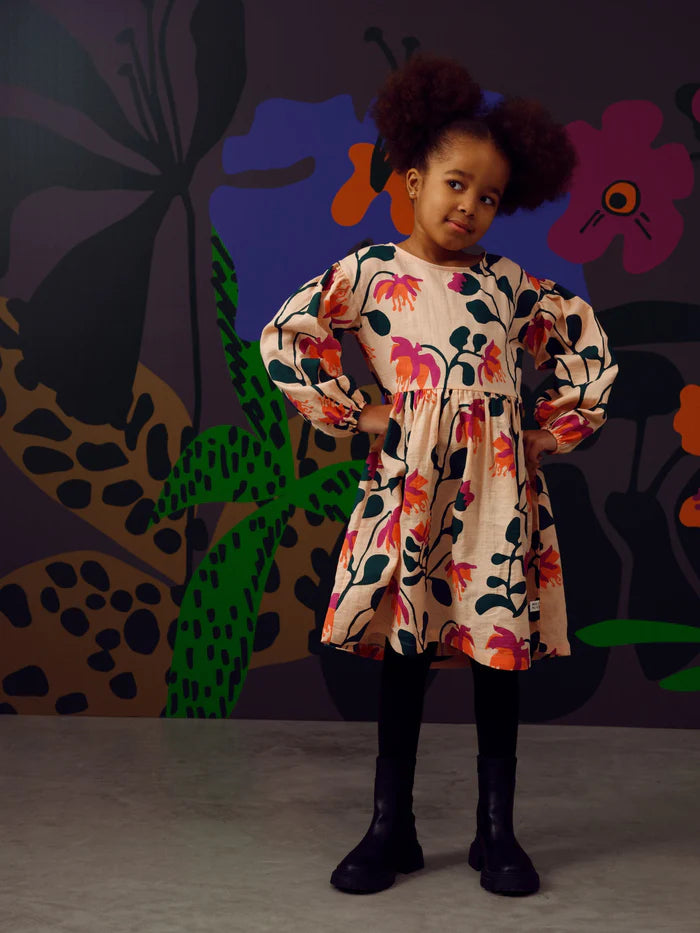 MAINIO Peach Botania Kleid