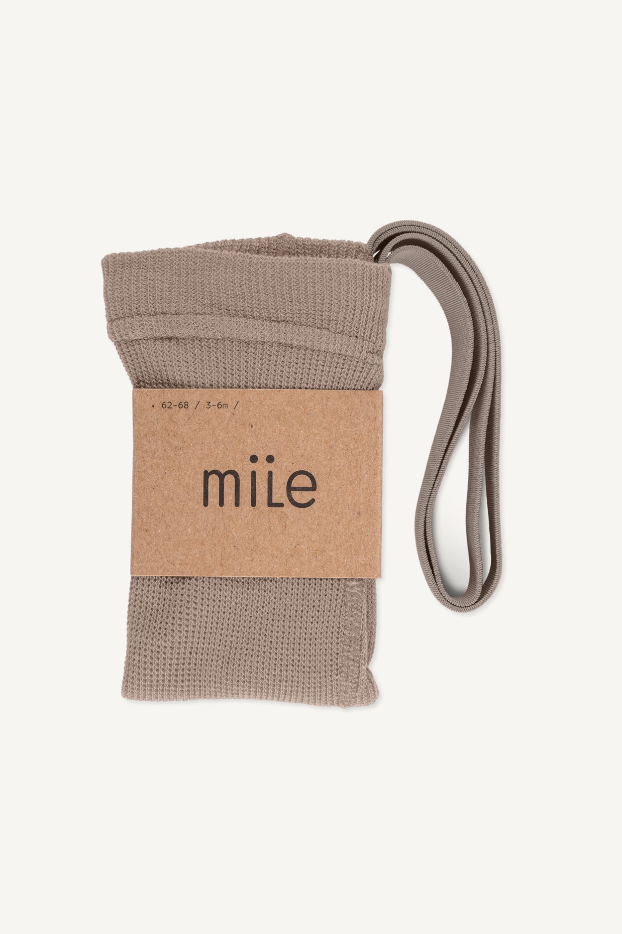 Strumpfhose mit Hosenträgern in beige