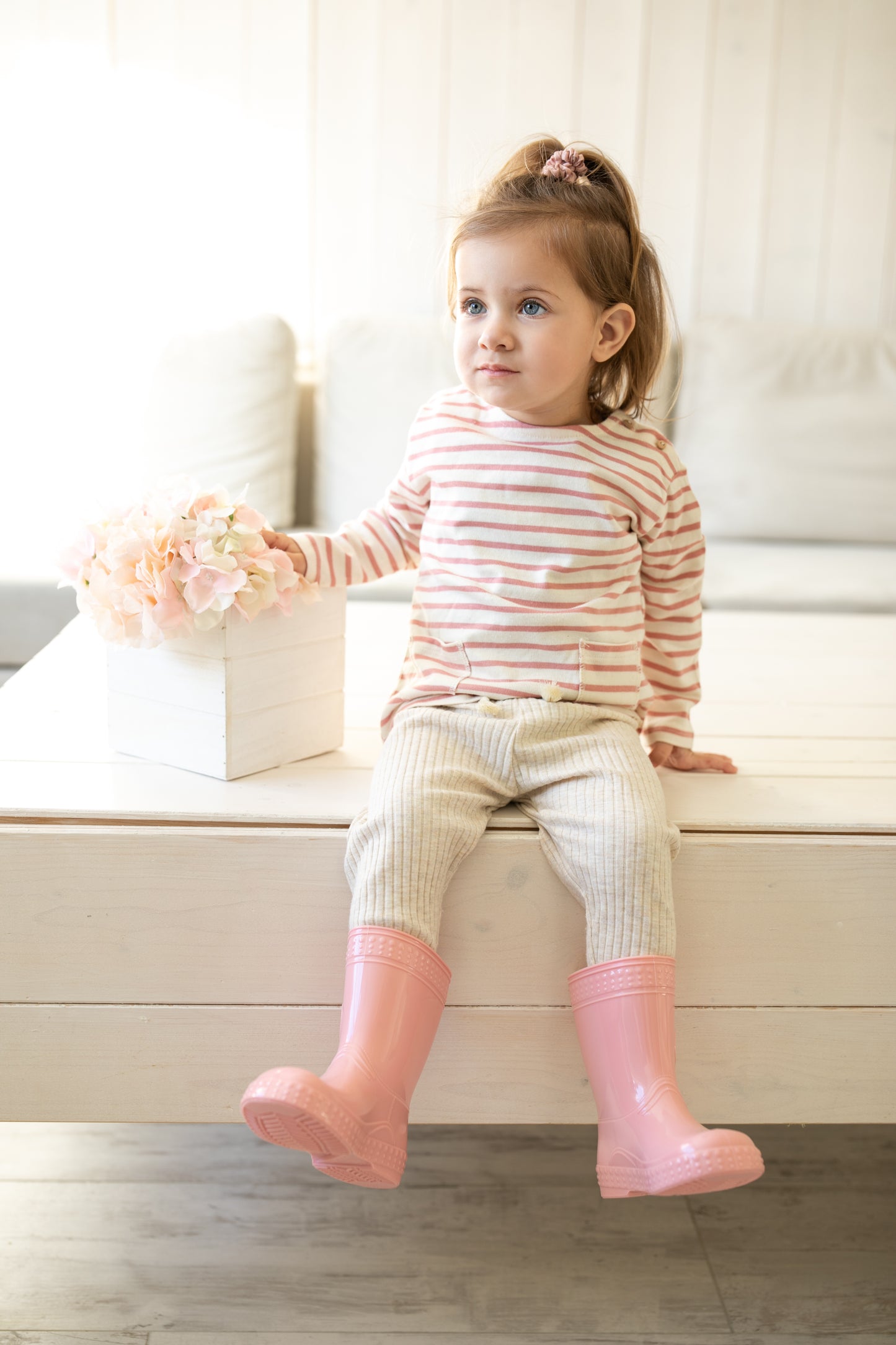 Gummistiefel in pink