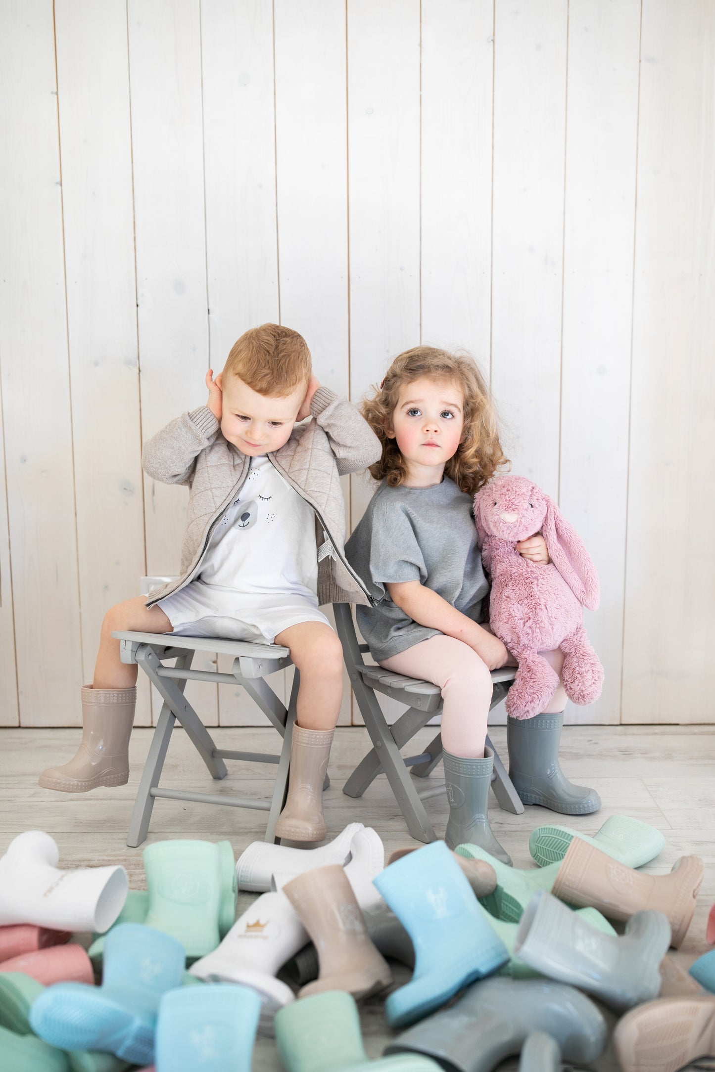 Gummistiefel in babyblue