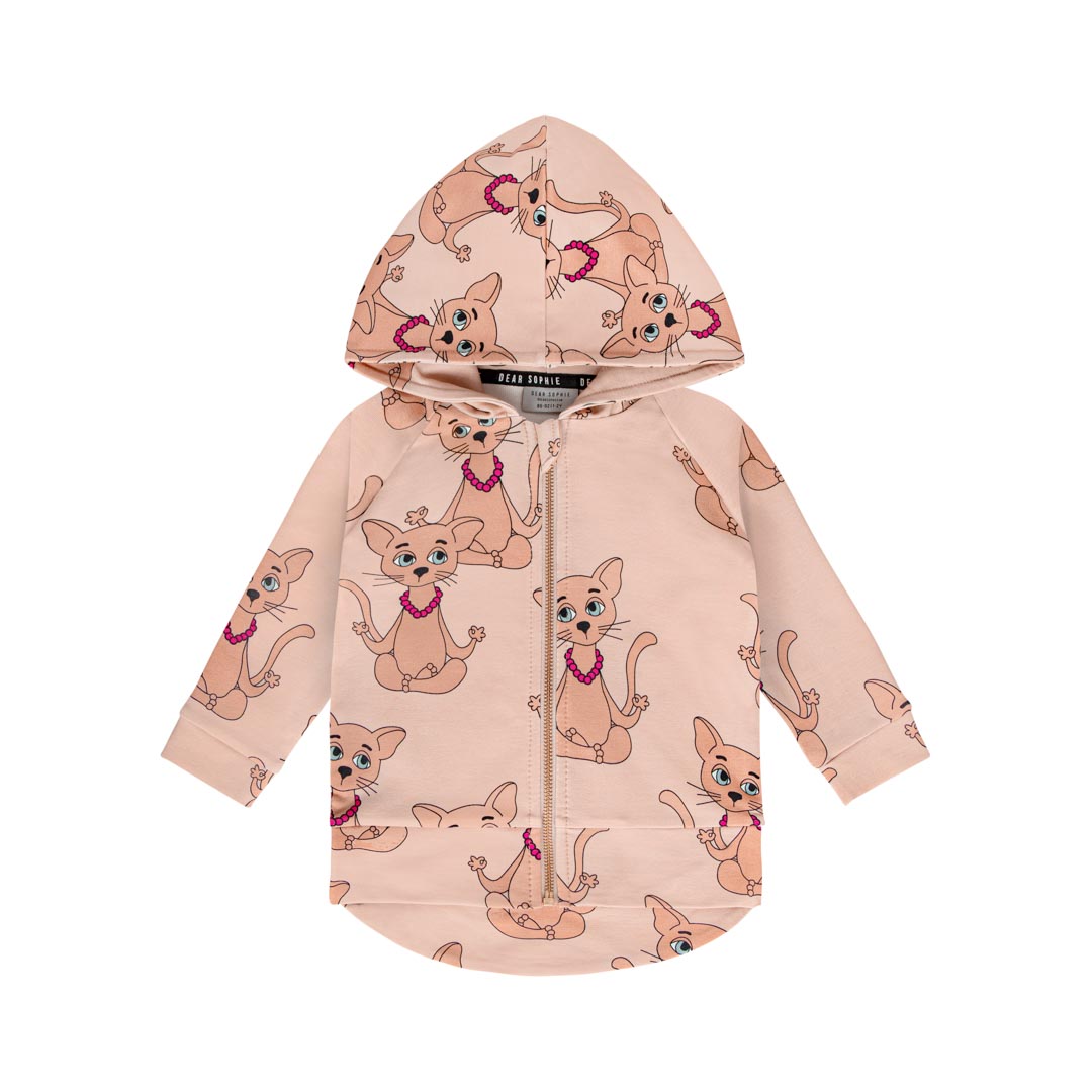 Dear Sophie Kapuzenjacke YOGICAT in beige