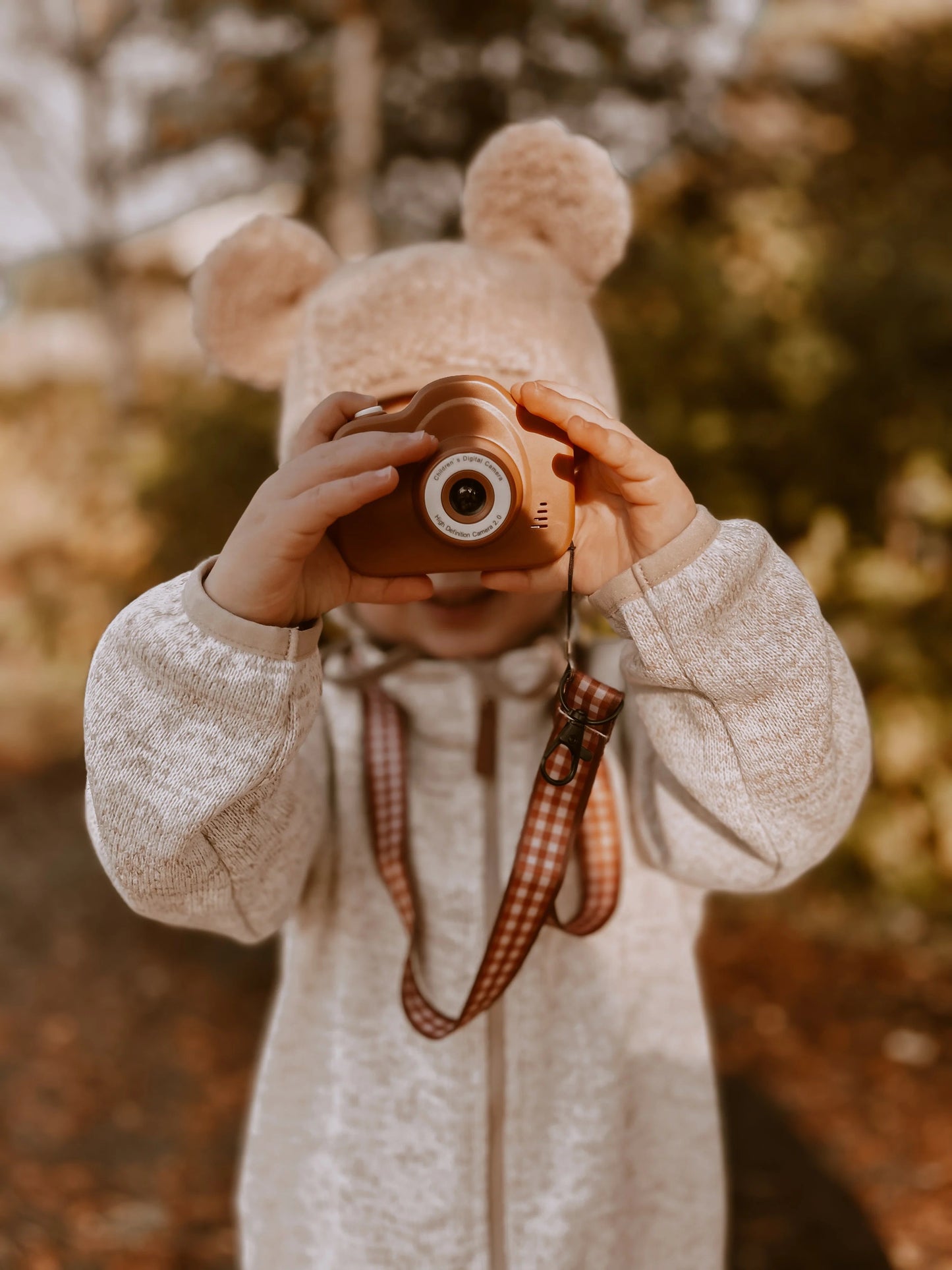 Mrs.Ertha Digitalkamera für Kinder braun