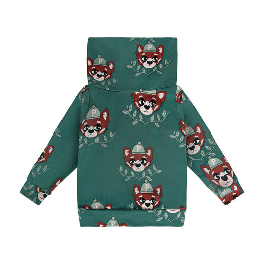 Dear Sophie  Snood Sweatshirt PANDA in green