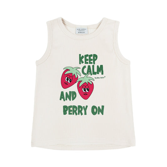 Dear Sophie Strawberry rib Top