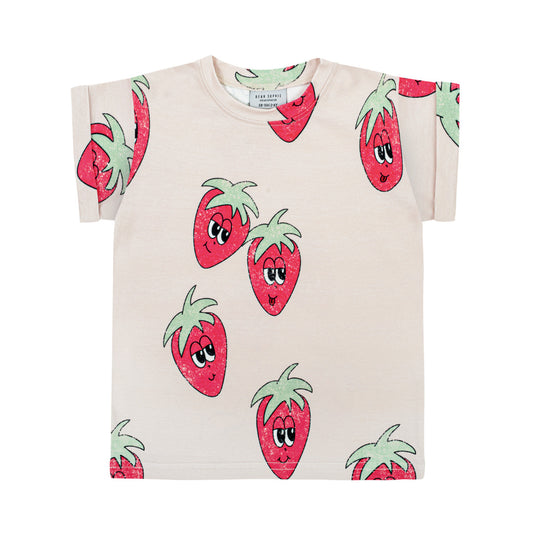 Dear Sophie Strawberry ecru T-Shirt