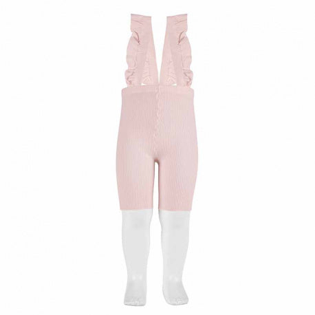 CONDOR Baumwolle-Radlerhose mit Hosenträgern PINK